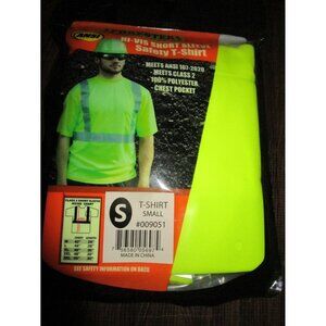 Forester Men's Class 2 High Visibility Yellow Short Sleeve Safety T-Shirt Small